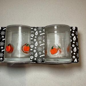 Anthropologie Inspired Icon DOF Glasses Pumpkin Set of 2 | TikTok VIRAL